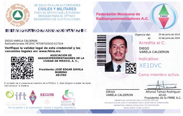 Nueva credencial FMRE 2019